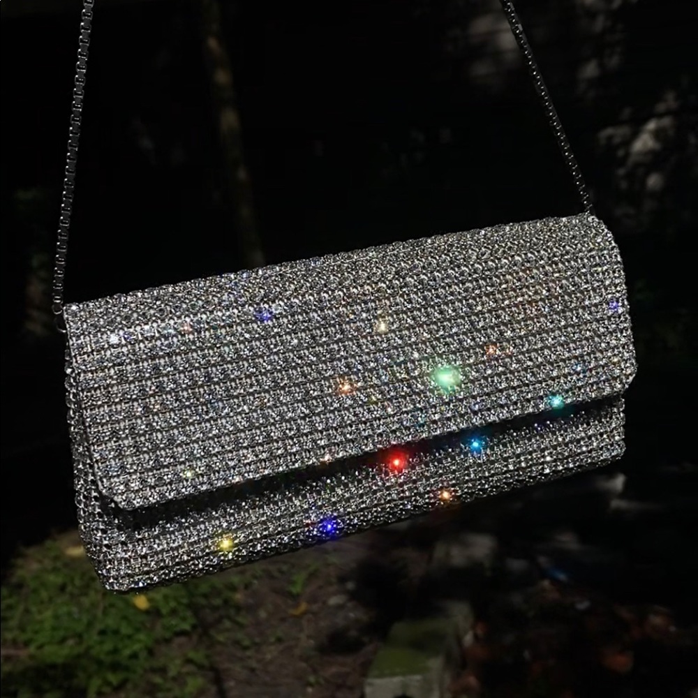 vintage ESCADA clutch bag w/ SWAROVSKI crystals